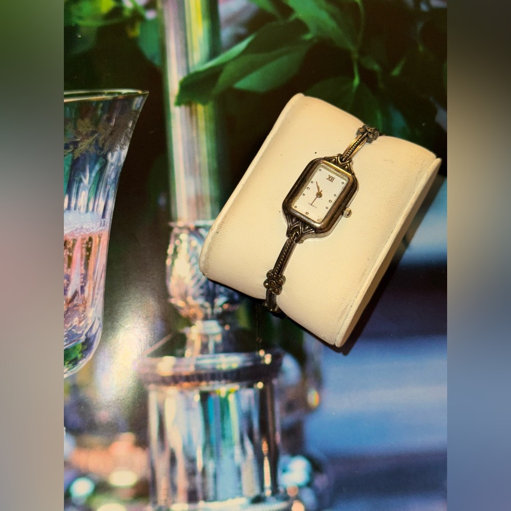 Elegant Art Deco Sterling Women's Watch Bracelet - Picture 8 of 15